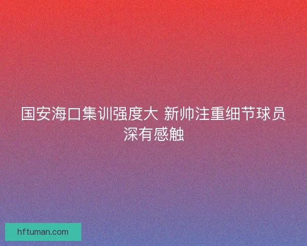 国安海口集训强度大 新帅注重细节球员深有感触